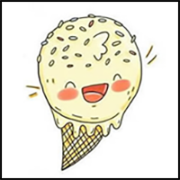 How to Draw a Cartoon Ice Cream Step by Step for Beginners