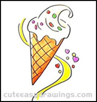 How to Draw a Delicious Ice Cream Step by Step for Kids