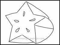 How to Draw Carambola Step by Step for Kids