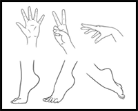 Anime Hand Drawing  How To Draw A Hand Anime