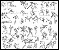 1500+ Character Pose Anatomy Study Brushes - 3D Tutorial by melsmneyan