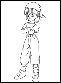 How to Draw Pan from Dragon Ball Z