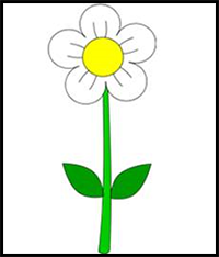 How to Draw Simple Cartoon Flower