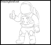 How to Draw an Astronaut for Kids