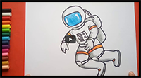 Easy Astronaut Drawing