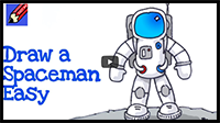 How to Draw a Spaceman Real Easy