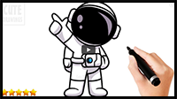 How to Draw an Astronaut Easy