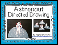 Directed Drawing (Space Theme) Astronaut