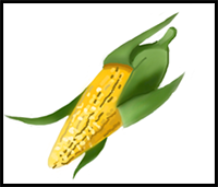 How to Draw Corn