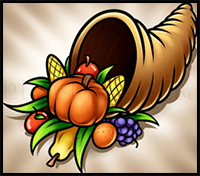 How to Draw a Cornucopia