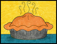 How to Draw a Pie: Easy Step-by-Step Art Lesson for Kids