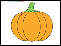 How to Draw a Pumpkin