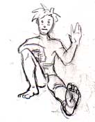 drawing foreshortening human figure