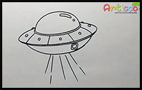 How to Draw UFO Easy