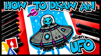 How to Draw a Cool Alien UFO