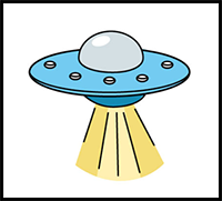 How to Draw a UFO - a Step by Step Guide