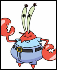 How to Draw Mr. Krabs from Spongebob Squarepants Lessons: Drawing ...