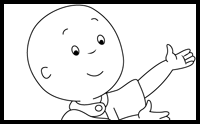 Learn How to Draw Caillou (Caillou) Step by Step