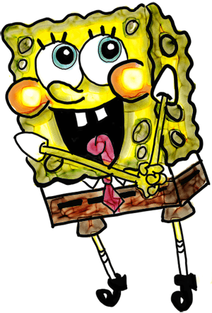 spongebob-finished color Spongebob Squarepants. 