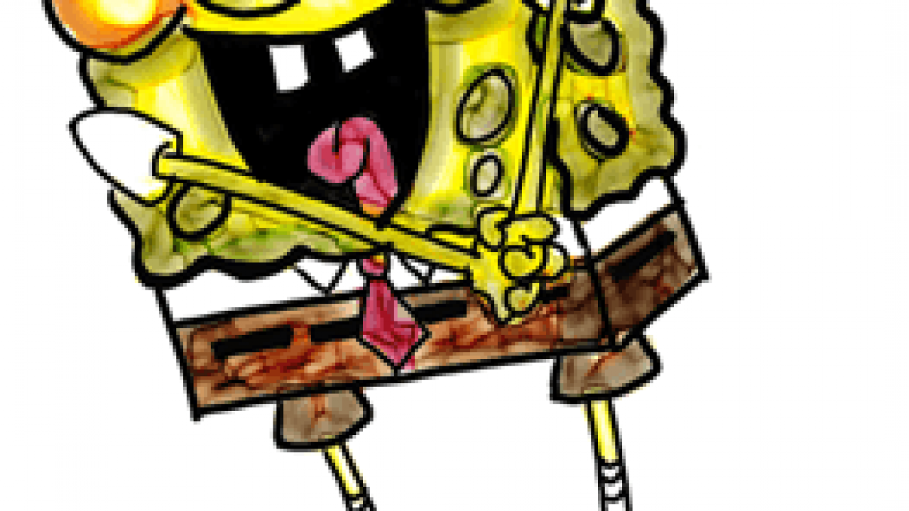 realistic spongebob drawing