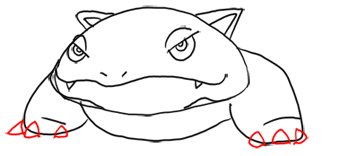 Step 7 - Step by Step Drawing Lesson : How to Draw Venusaur from Pokemon for Kids