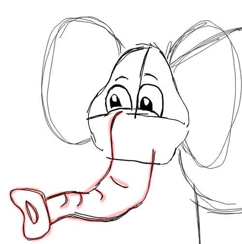 Step 4 How to Draw Cartoon Elephants / African Animals Step by Step Drawing Tutorial for Kids