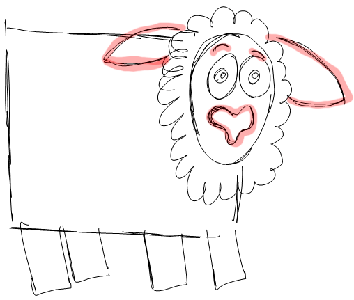 Step 4 How to Draw Cartoon Sheep / Lambs Step by Step Drawing Lessons