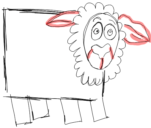 Step 5 How to Draw Cartoon Sheep / Lambs Step by Step Drawing Lessons