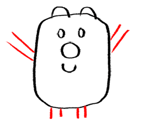 Step 5 How to Draw Wubbzy from Wow Wow Wubbzy Step by Step Drawing Tutorial for Preschoolers