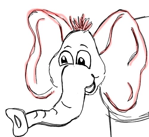 Step 6 How to Draw Cartoon Elephants / African Animals Step by Step Drawing Tutorial for Kids