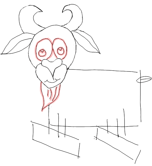 Step 6 How to Draw Cartoon Goats Step by Step Drawing Lessons