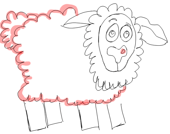 Step 6 How to Draw Cartoon Sheep / Lambs Step by Step Drawing Lessons