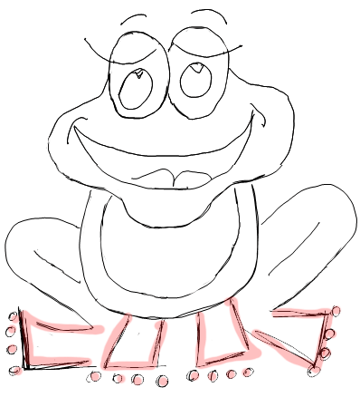Step 8 How to Draw Cartoon Frogs Step by Step Drawing Lessons