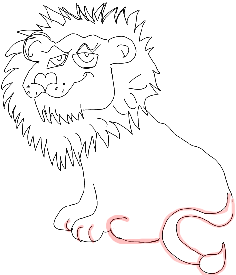 Step 9 How to Draw Cartoon Lions Step by Step Drawing Tutorials