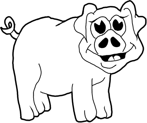Step 11 How to Draw Cartoon Pigs / Farm Animals Step by Step Drawing Tutorial for Kids