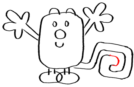 Step 14 How to Draw Wubbzy from Wow Wow Wubbzy Step by Step Drawing Tutorial for Preschoolers