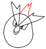 Step 4 How to Draw Pidgey from Pokemon for Kids : Step by Step Drawing Lesson