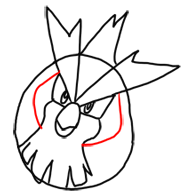 Step 6 How to Draw Pidgey from Pokemon for Kids : Step by Step Drawing Lesson