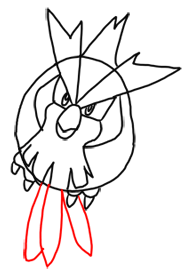 Step 8 How to Draw Pidgey from Pokemon for Kids : Step by Step Drawing Lesson