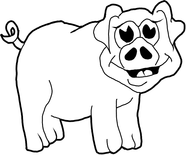 cartoonpig-coloringpage – How to Draw Step by Step Drawing Tutorials