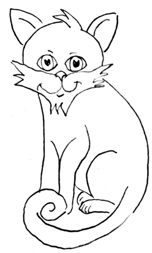 Step 9 How to Draw Cartoon Cats Step by Step Drawing Tutorial for Kids