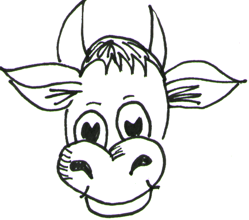 Step 4 How to Draw Cartoon Cows / Farm Animals Step by Step Drawing Lessons