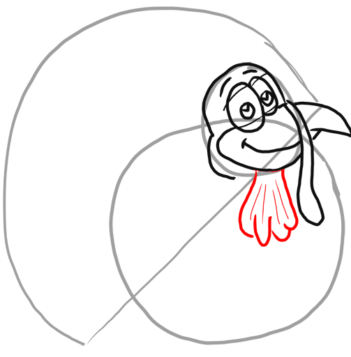 Step 6 How to Draw Cartoon Turkeys Thanksgiving Animals Step by Step Drawing Lesson