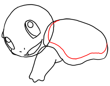 Step 7 How to Draw Squirtle from Pokemon for Kids : Step by Step Drawing Lesson
