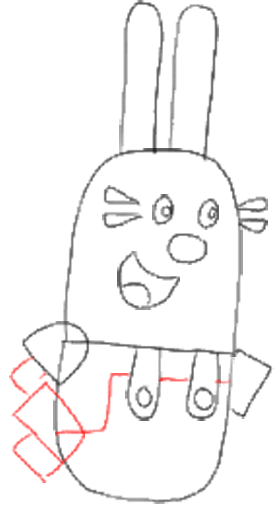 How to Draw Widget from Wow Wow Wubbzy Step by Step Drawing Tutorial for Preschoolers