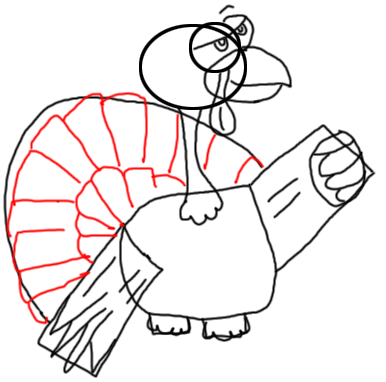 Step 11 How to Draw Turkeys for Thanksgiving and Farm  Animals Step by Step Drawing Tutorial for Kids, Teens, and Adults