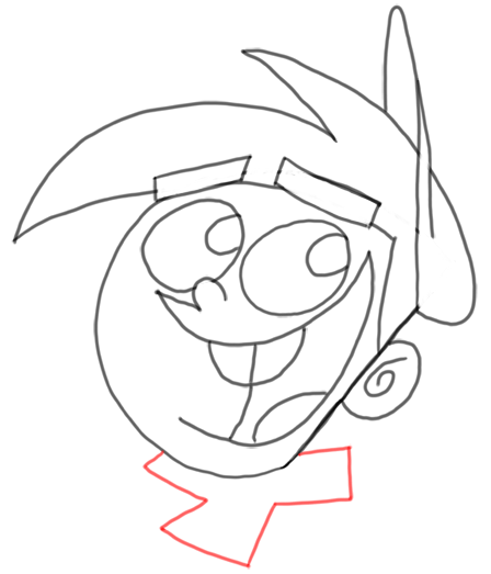 Step 15 How to Draw Timmy Turner from Fairly Odd Parents : Step by Step Drawing Lesson
