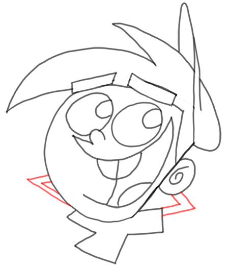 Step 16 How to Draw Timmy Turner from Fairly Odd Parents : Step by Step Drawing Lesson
