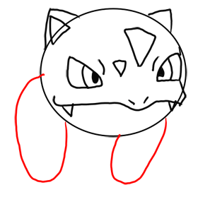 Step 7 How to Draw Ivysaur from Pokemon for Kids : Step by Step Drawing Lesson