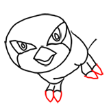 Step 6 How to Draw Pidgeotto from Pokemon Step by Step Drawing Lessons